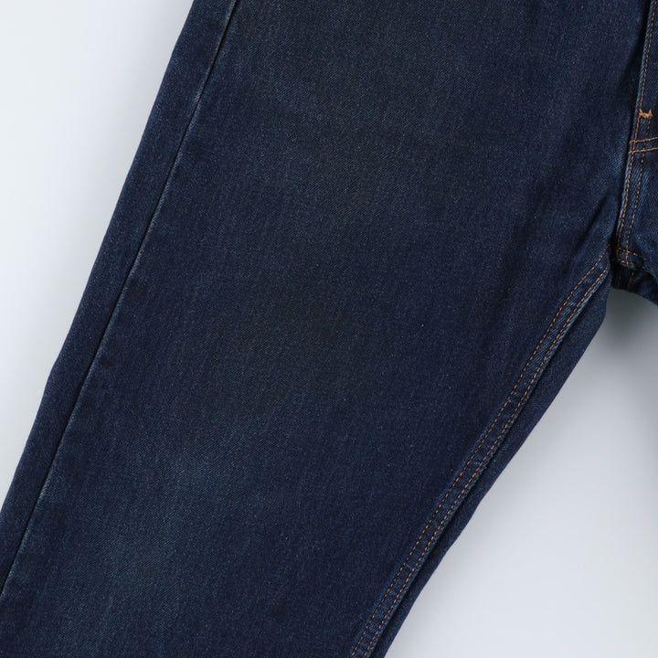 Dark navy Levi's 505 tapered denim pants for men, size W37 cotton blue type Vintage Second Hand