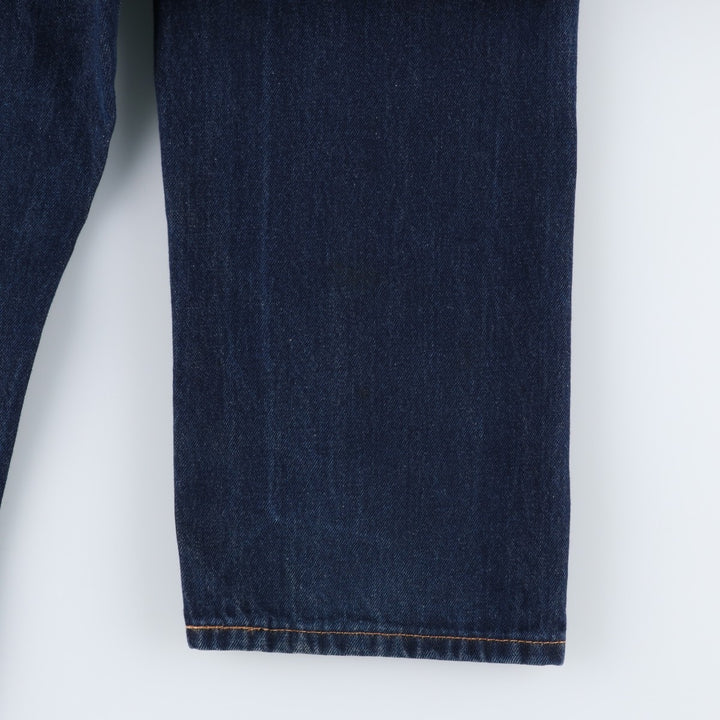 Dark navy Levi's 505 tapered denim pants for men, size W37 cotton blue type Vintage Second Hand