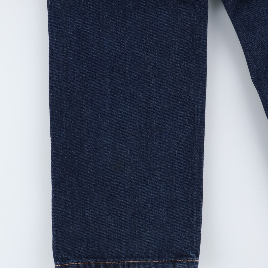 Dark navy Levi's 505 tapered denim pants for men, size W37 cotton blue type Vintage Second Hand