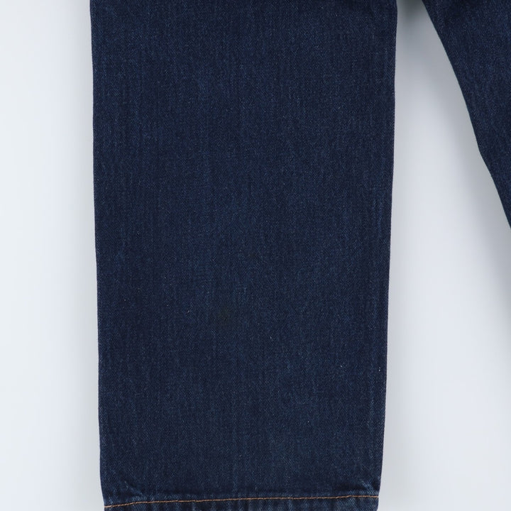 Dark navy Levi's 505 tapered denim pants for men, size W37 cotton blue type Vintage Second Hand