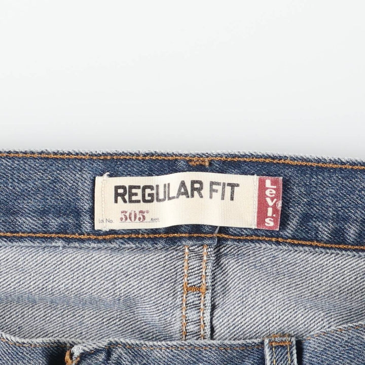 Levi's 505 Regular Fit Tapered Denim Pants, Men's Size W37 (approx.), Vintage cotton blue type Vintage Second Hand