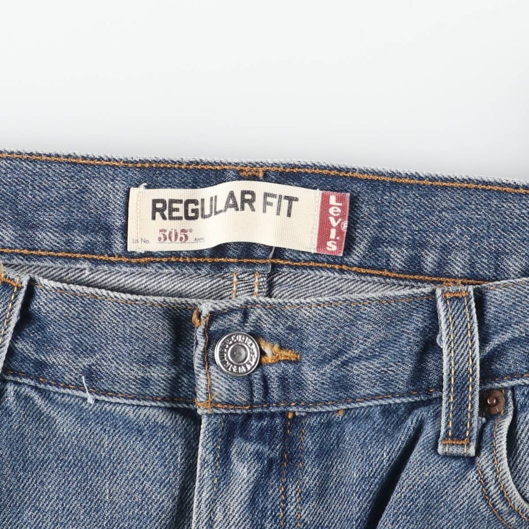 Levi's 505 Regular Fit Tapered Denim Pants, Men's Size W37 (approx.), Vintage cotton blue type Vintage Second Hand