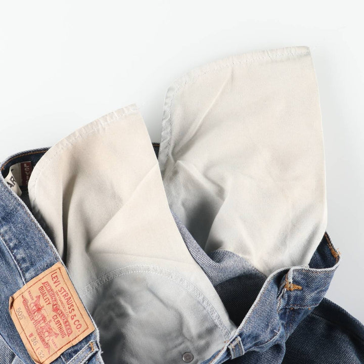 Levi's 505 Regular Fit Tapered Denim Pants, Men's Size W37 (approx.), Vintage cotton blue type Vintage Second Hand