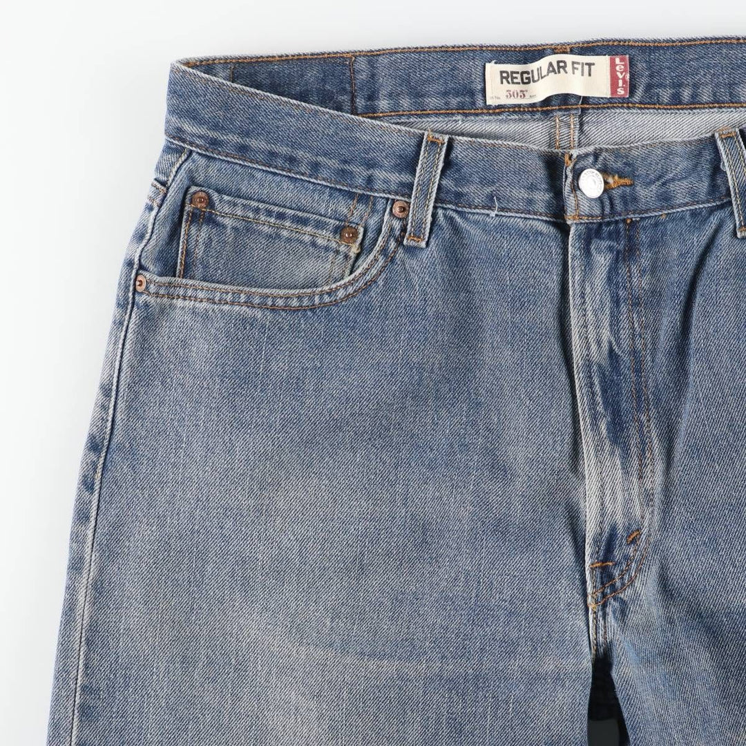 Levi's 505 Regular Fit Tapered Denim Pants, Men's Size W37 (approx.), Vintage cotton blue type Vintage Second Hand