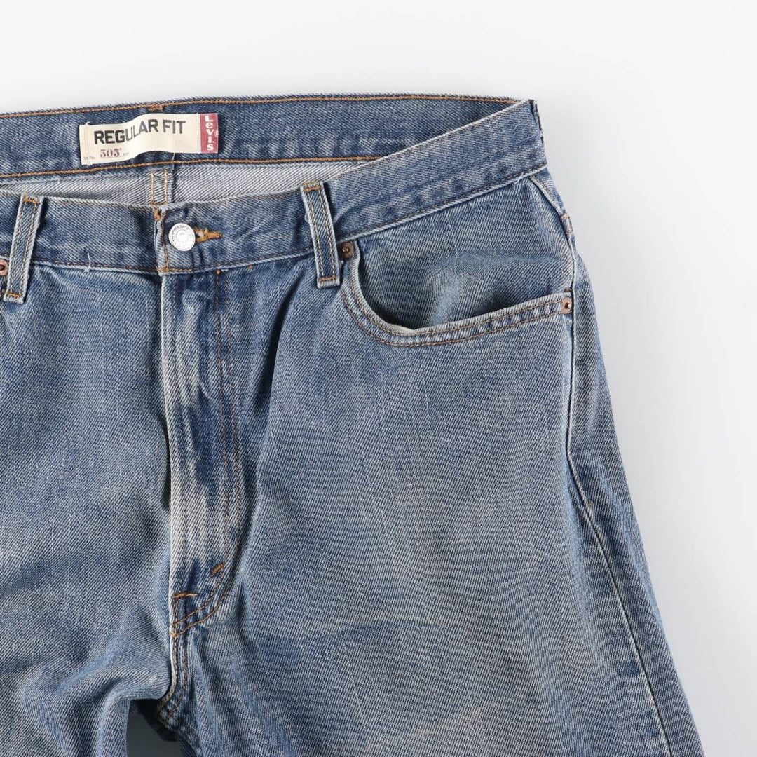 Levi's 505 Regular Fit Tapered Denim Pants, Men's Size W37 (approx.), Vintage cotton blue type Vintage Second Hand