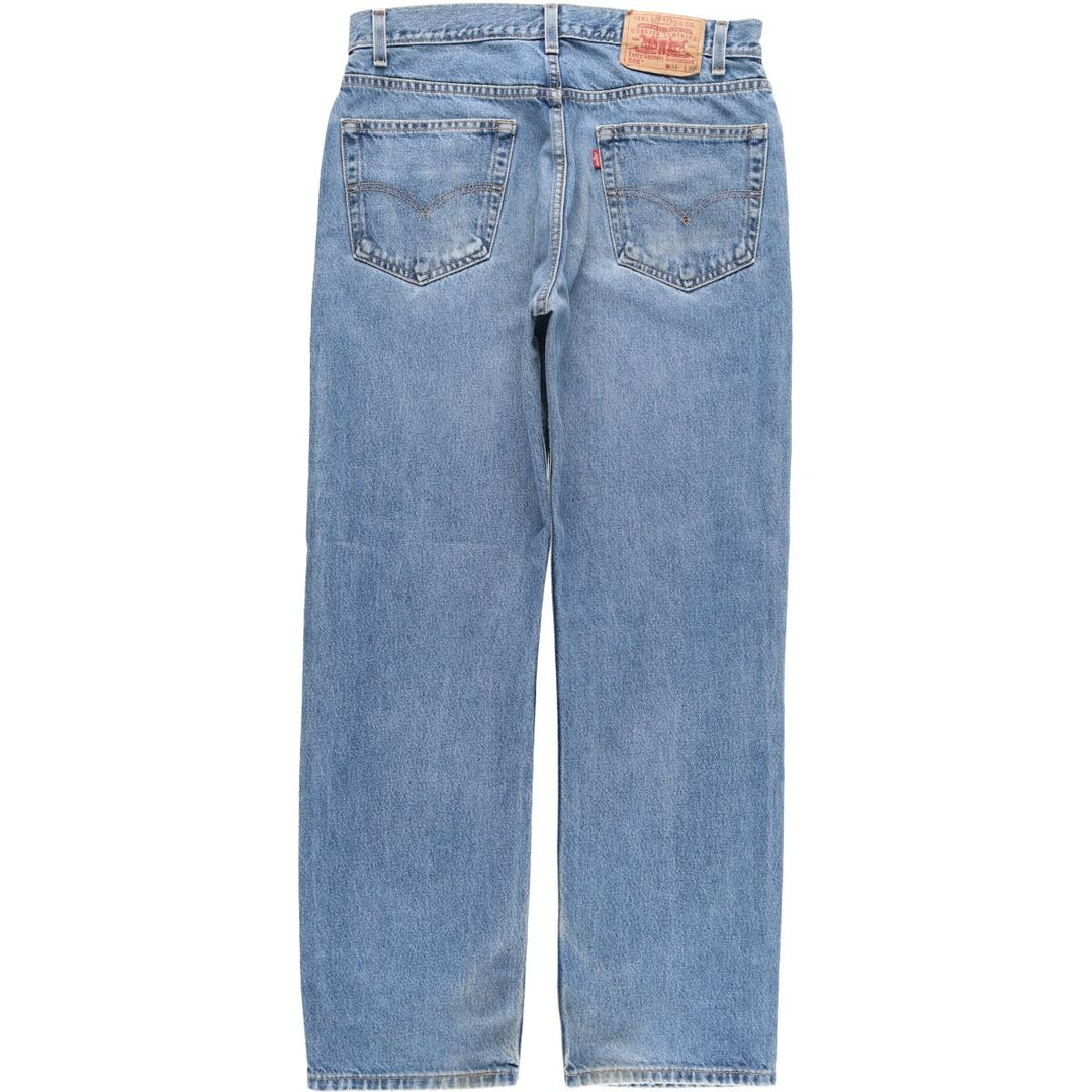 Levi's 505 Regular Fit Tapered Denim Pants, Men's Size W34 (approx.), Vintage cotton blue type Vintage Second Hand