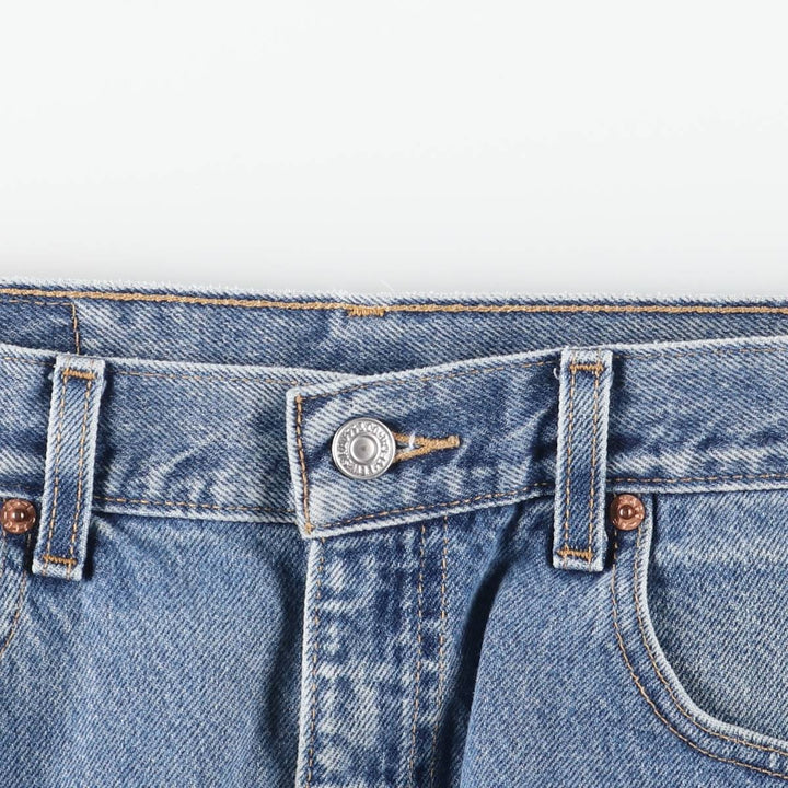 Levi's 505 Regular Fit Tapered Denim Pants, Men's Size W34 (approx.), Vintage cotton blue type Vintage Second Hand
