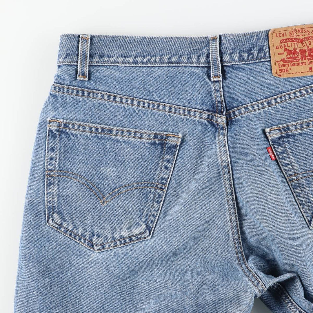 Levi's 505 Regular Fit Tapered Denim Pants, Men's Size W34 (approx.), Vintage cotton blue type Vintage Second Hand