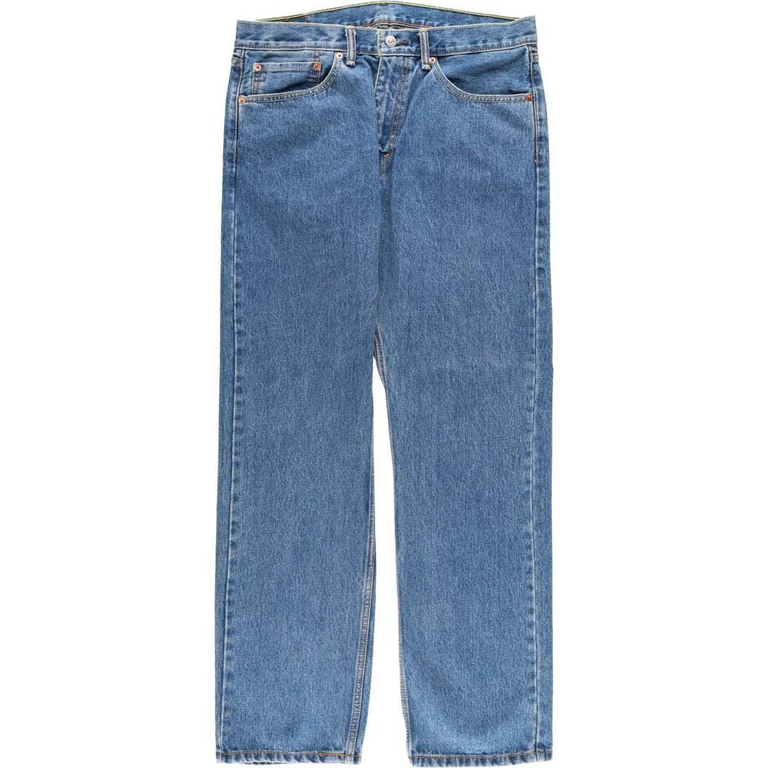 Levi's 505 tapered denim pants for men, size w37 cotton blue type Vintage Second Hand