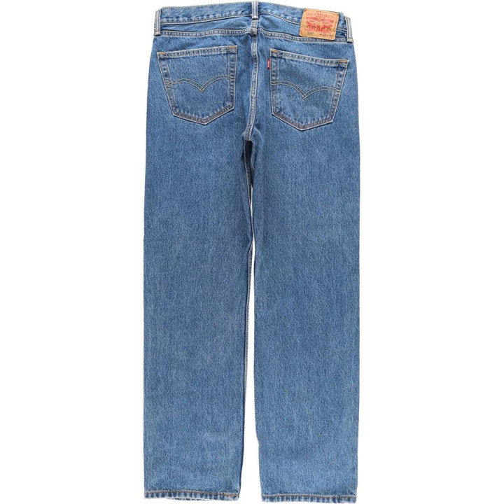 Levi's 505 tapered denim pants for men, size w37 cotton blue type Vintage Second Hand