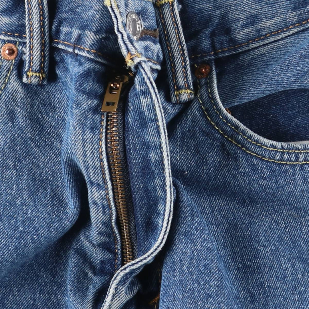 Levi's 505 tapered denim pants for men, size w37 cotton blue type Vintage Second Hand