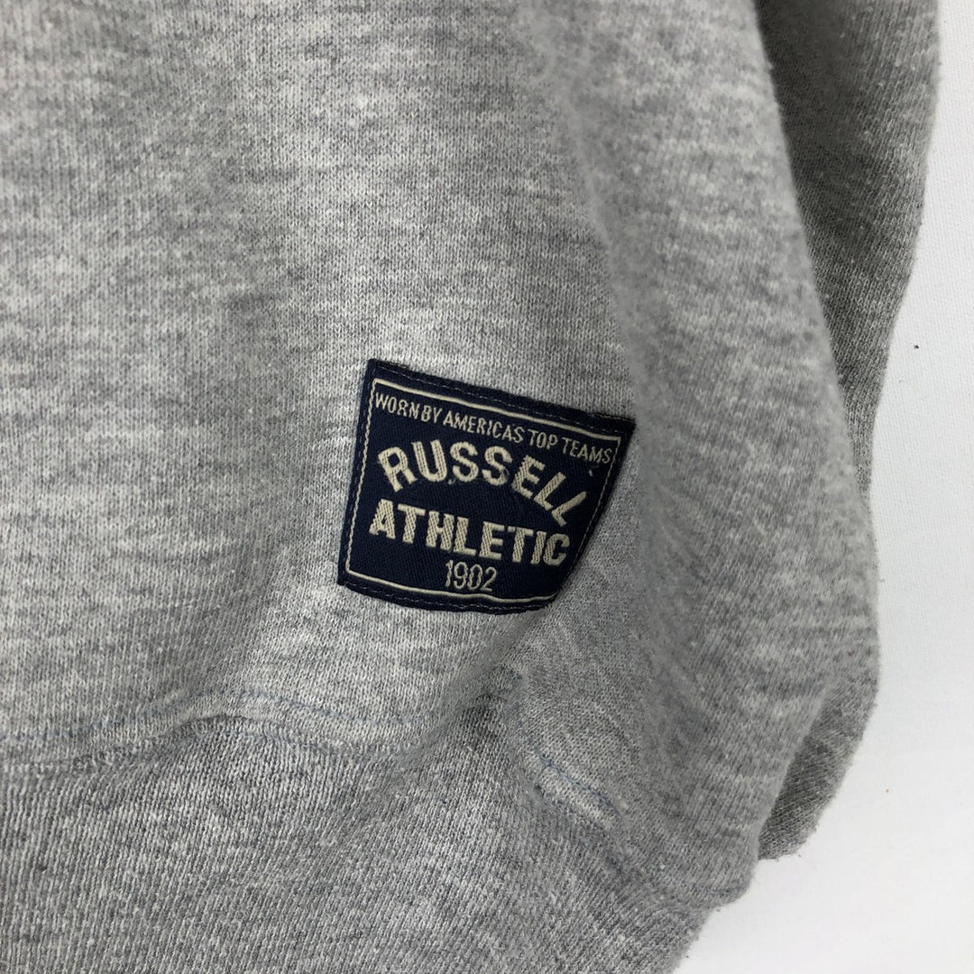 90'S Russell turtleneck plain blank sweatshirt, made in USA, men's size XXL equivalent, vintage. cotton pale white type Vintage Second Hand