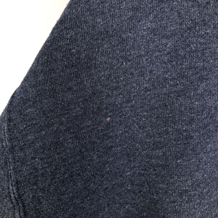 90'S Russell plain blank sweatshirt, men's M size, vintage polyester navy blue type Vintage Second Hand