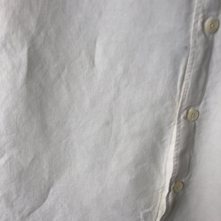 Ralph Lauren POLO by Ralph Lauren Short-Sleeve Linen x Silk Shirt, Men's Size XL (approx.) linen white type Vintage Second Hand