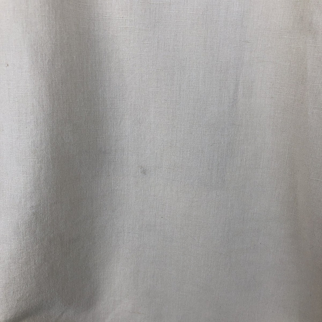 1990'S Calvin Klein short-sleeved linen shirt, men's size L equivalent, vintage. linen Beige type Vintage Second Hand