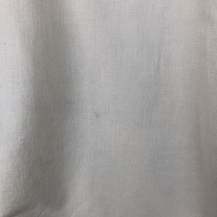 1990'S Calvin Klein short-sleeved linen shirt, men's size L equivalent, vintage. linen Beige type Vintage Second Hand