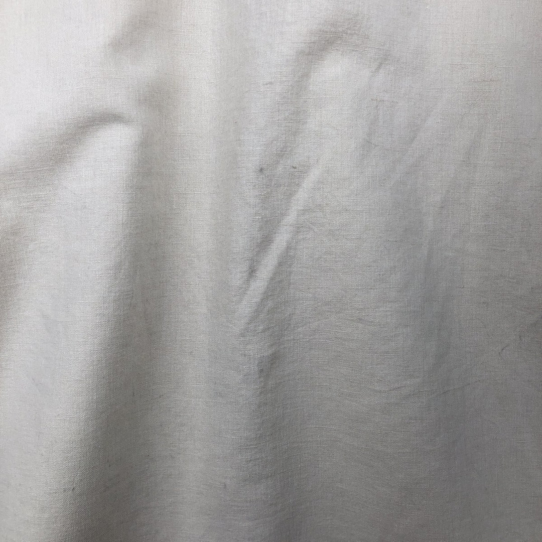1990'S Calvin Klein short-sleeved linen shirt, men's size L equivalent, vintage. linen Beige type Vintage Second Hand