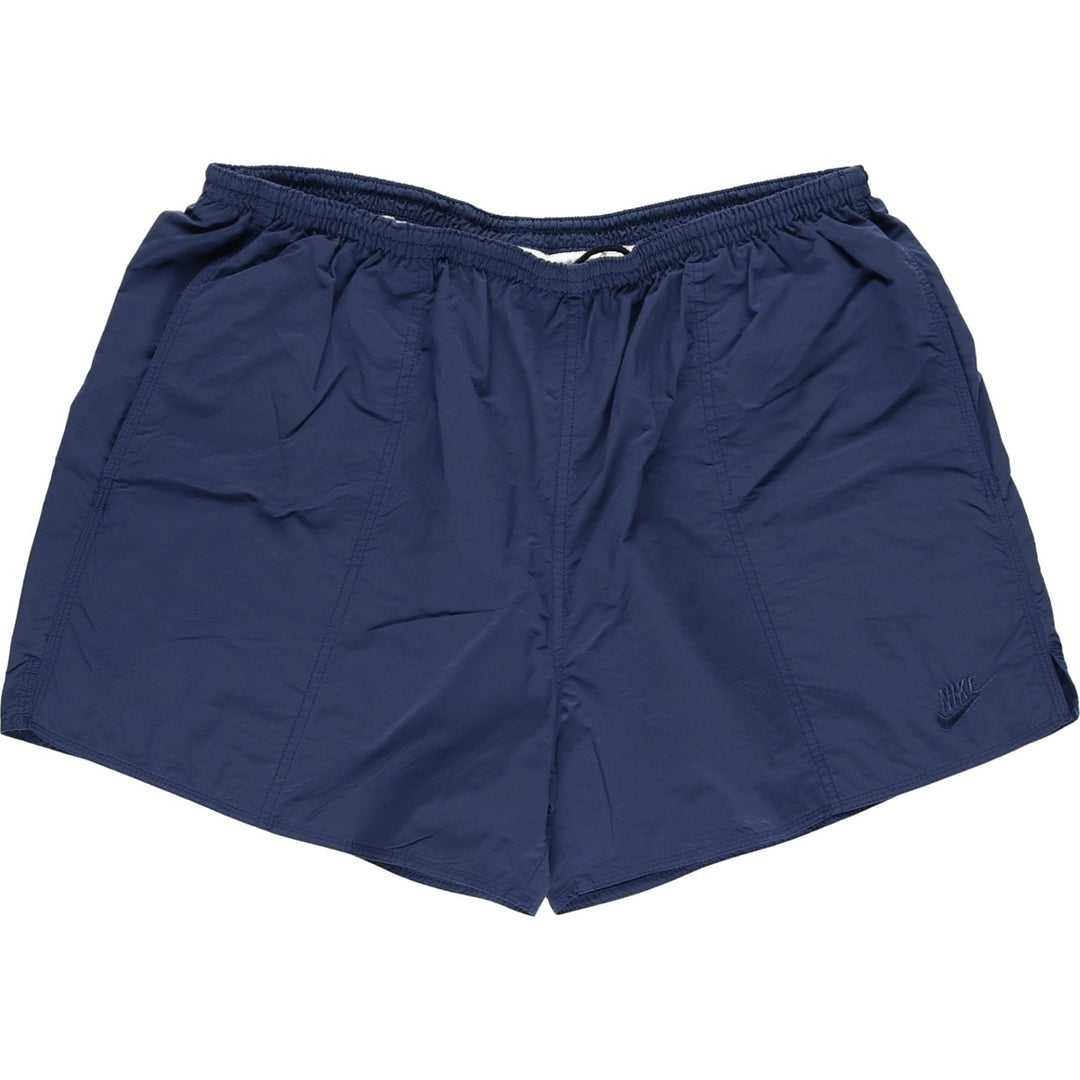 90'S Vintage Nike Swim Shorts, Men's XXL Nylon navy blue type Vintage Second Hand