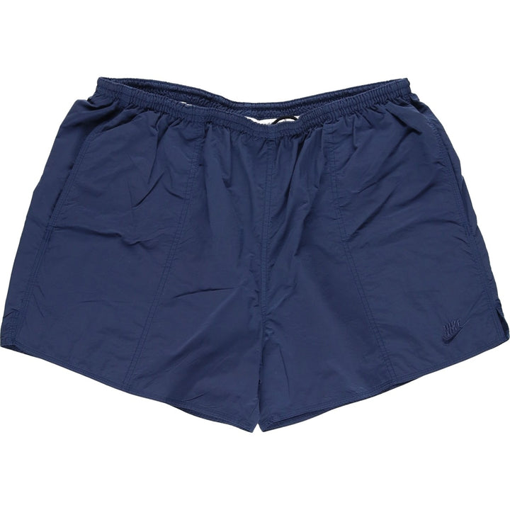 90'S Vintage Nike Swim Shorts, Men's XXL Nylon navy blue type Vintage Second Hand
