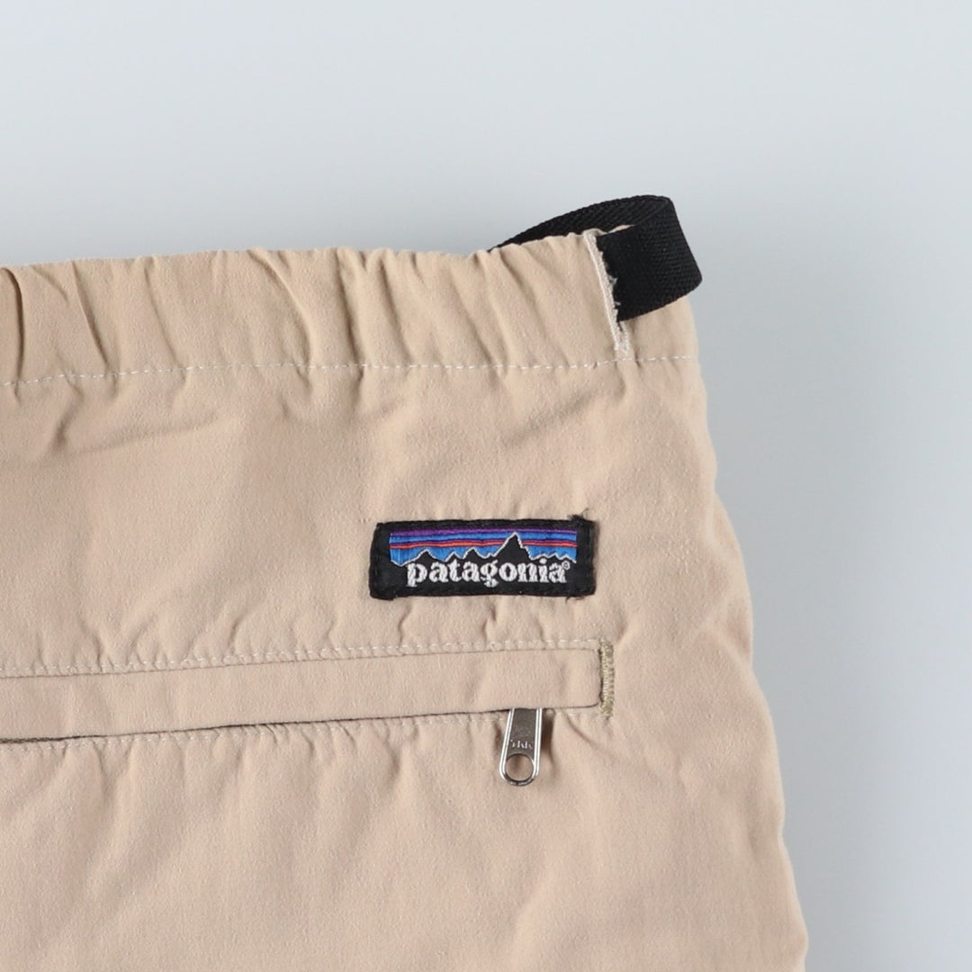2000'S Patagonia 57311SP01 Nylon Shorts (Men's Size M) Nylon Beige type Vintage Second Hand