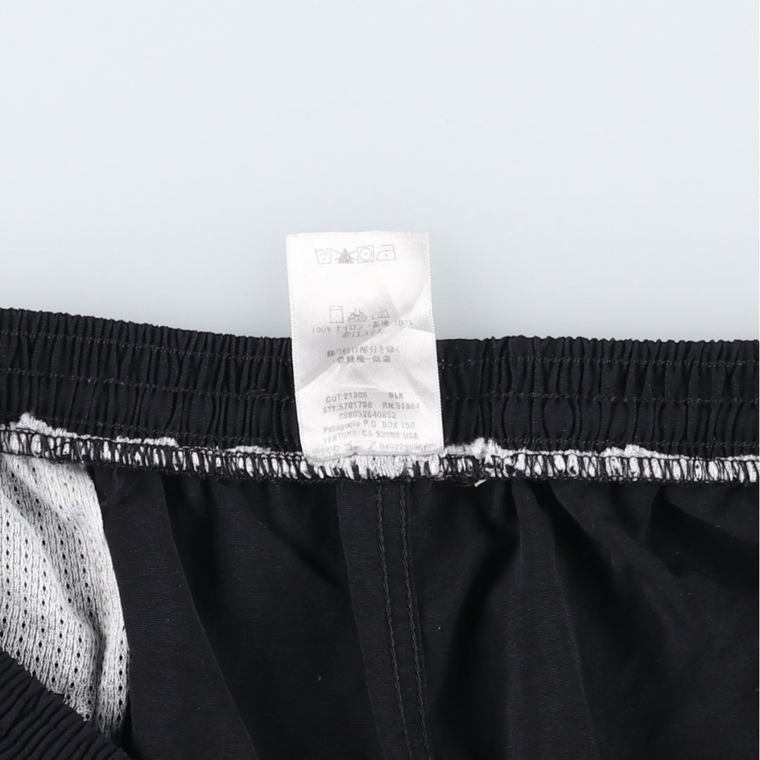 2000'S Patagonia 57017S8 Swim Shorts (Men's Size L) Nylon black type Vintage Second Hand
