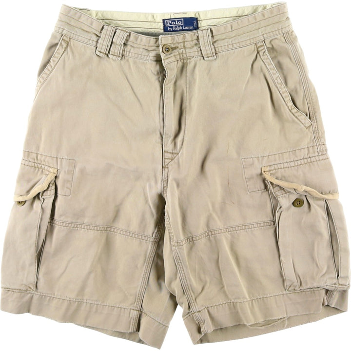 Ralph Lauren POLO by Ralph Lauren cargo shorts, short pants, men's size w34 cotton Beige type Vintage Second Hand