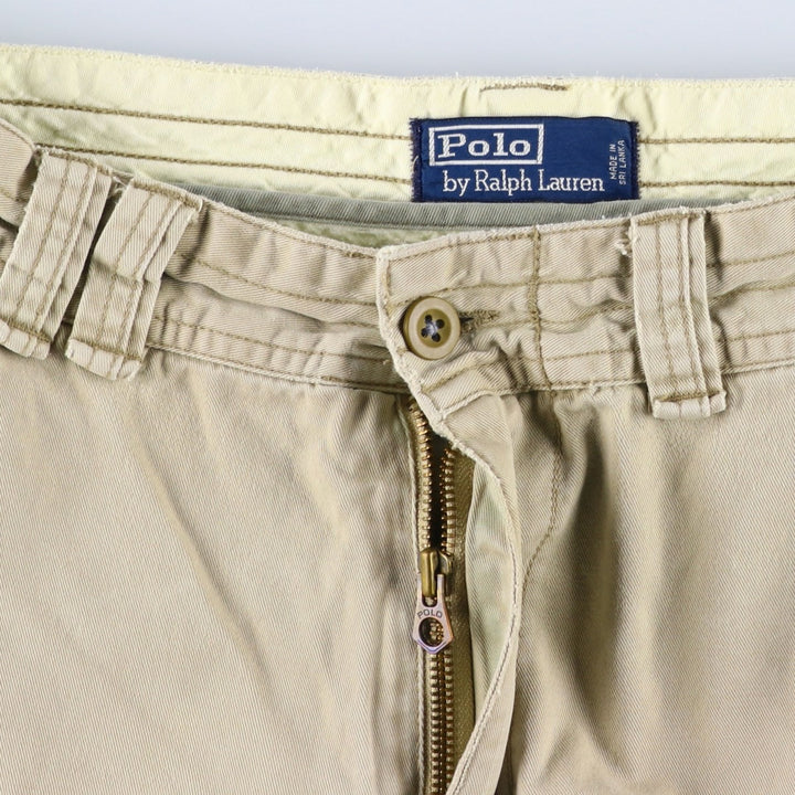 Ralph Lauren POLO by Ralph Lauren cargo shorts, short pants, men's size w34 cotton Beige type Vintage Second Hand