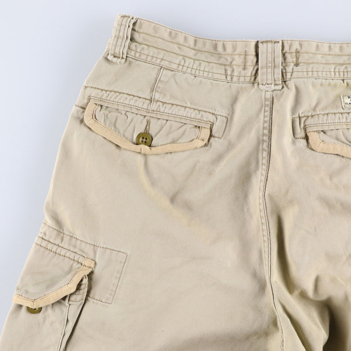 Ralph Lauren POLO by Ralph Lauren cargo shorts, short pants, men's size w34 cotton Beige type Vintage Second Hand
