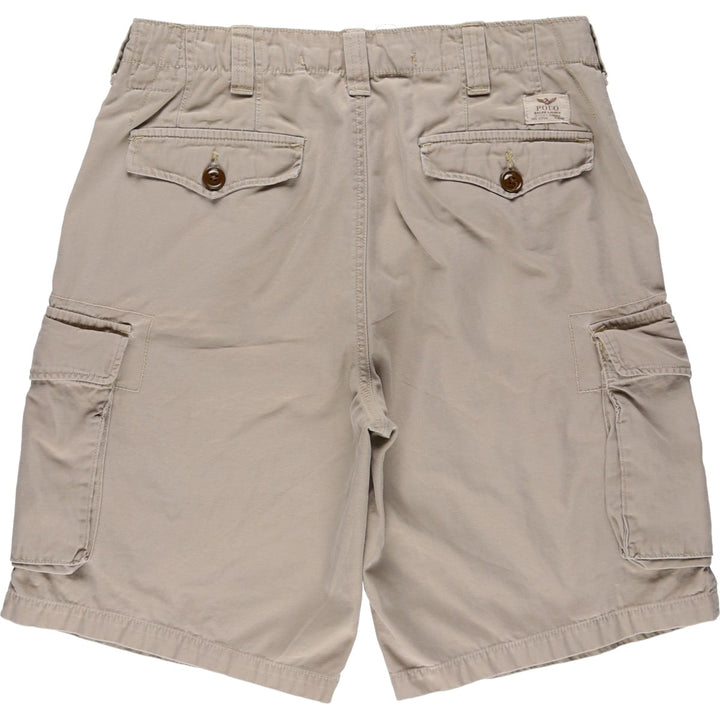 Ralph Lauren POLO RALPH LAUREN CLASSIC FIT Cargo Shorts (Men's size W32 equivalent) cotton Beige type Vintage Second Hand