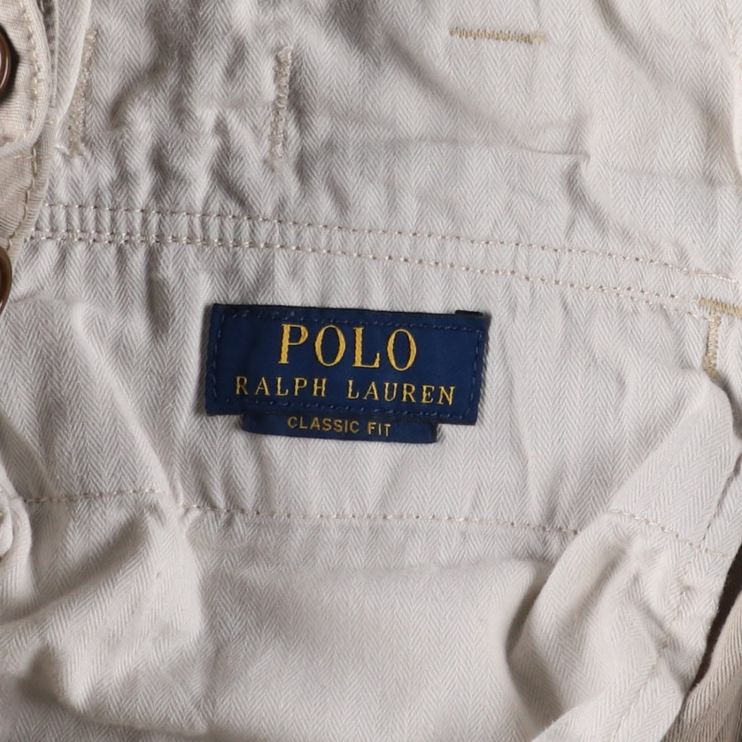 Ralph Lauren POLO RALPH LAUREN CLASSIC FIT Cargo Shorts (Men's size W32 equivalent) cotton Beige type Vintage Second Hand