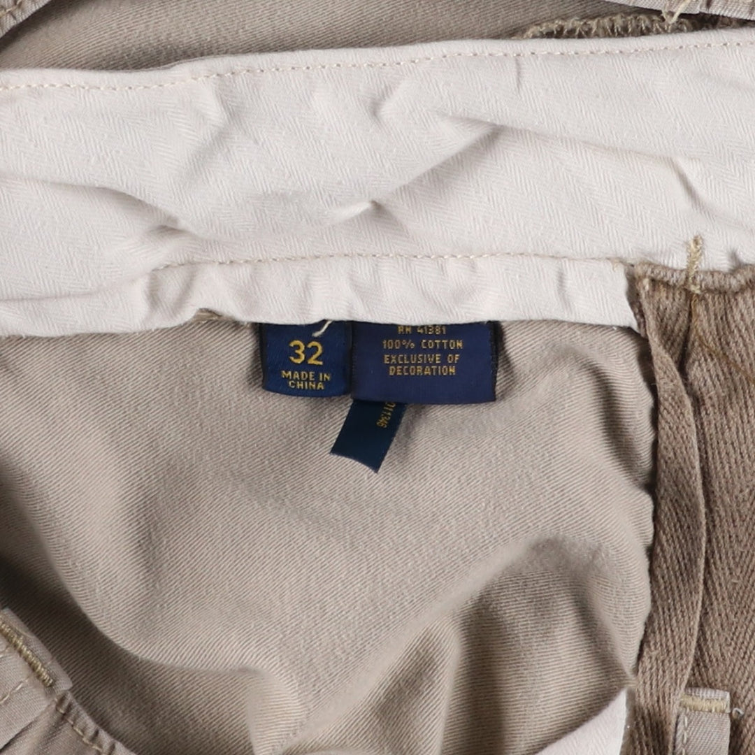 Ralph Lauren POLO RALPH LAUREN CLASSIC FIT Cargo Shorts (Men's size W32 equivalent) cotton Beige type Vintage Second Hand