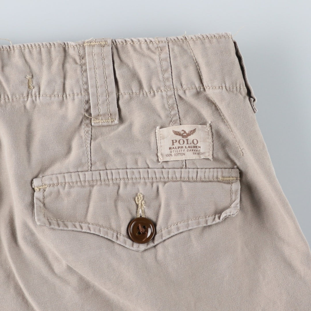 Ralph Lauren POLO RALPH LAUREN CLASSIC FIT Cargo Shorts (Men's size W32 equivalent) cotton Beige type Vintage Second Hand