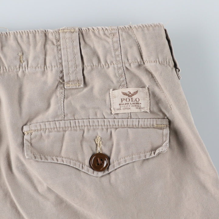 Ralph Lauren POLO RALPH LAUREN CLASSIC FIT Cargo Shorts (Men's size W32 equivalent) cotton Beige type Vintage Second Hand