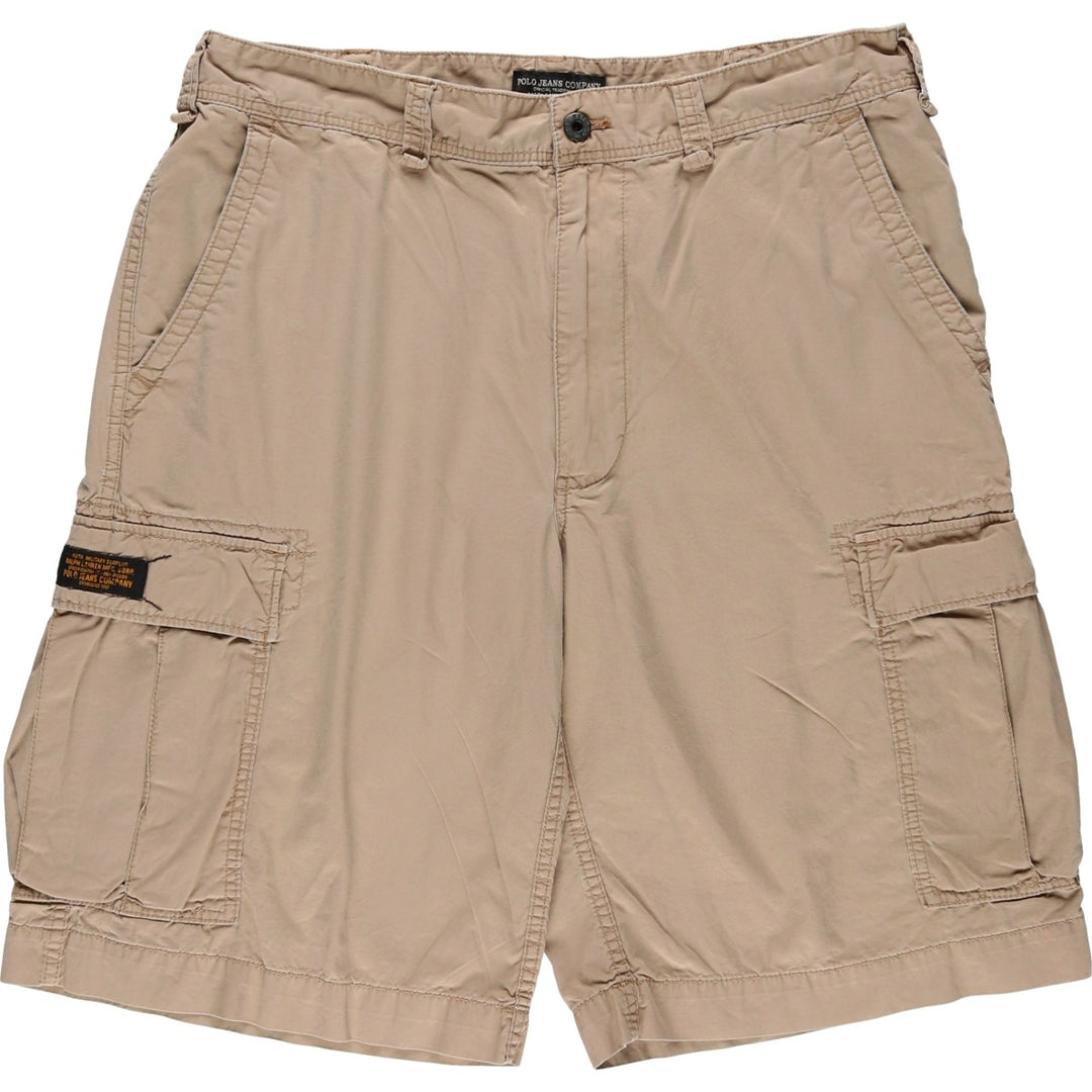 2000'S Ralph Lauren POLO JEANS COMPANY cargo shorts, men's size W36 (approx.) cotton Beige type Vintage Second Hand