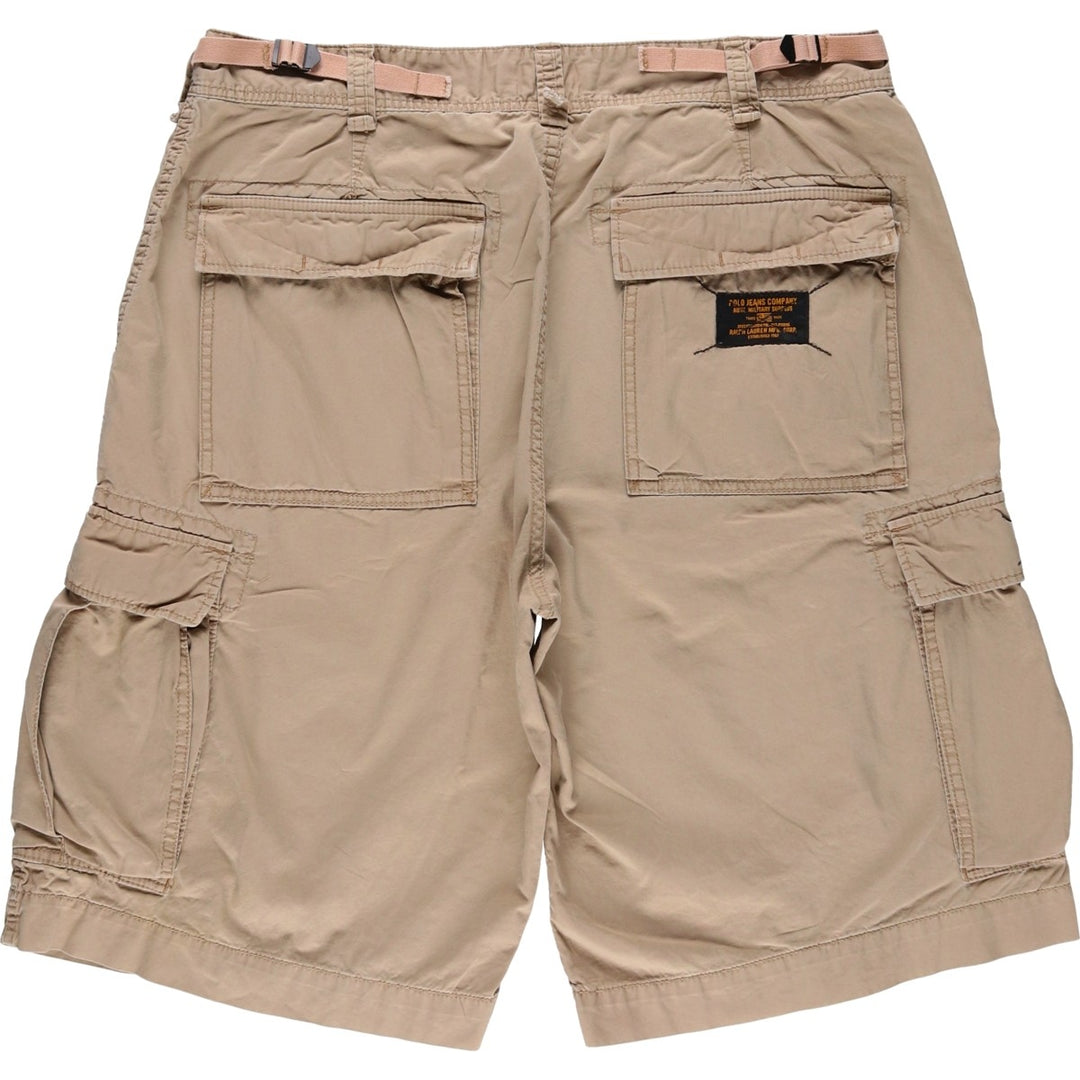 2000'S Ralph Lauren POLO JEANS COMPANY cargo shorts, men's size W36 (approx.) cotton Beige type Vintage Second Hand