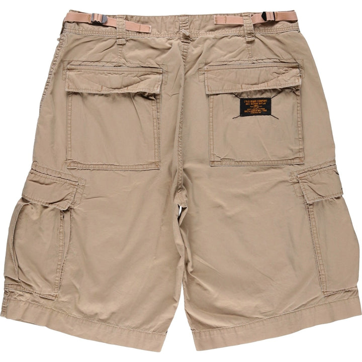2000'S Ralph Lauren POLO JEANS COMPANY cargo shorts, men's size W36 (approx.) cotton Beige type Vintage Second Hand