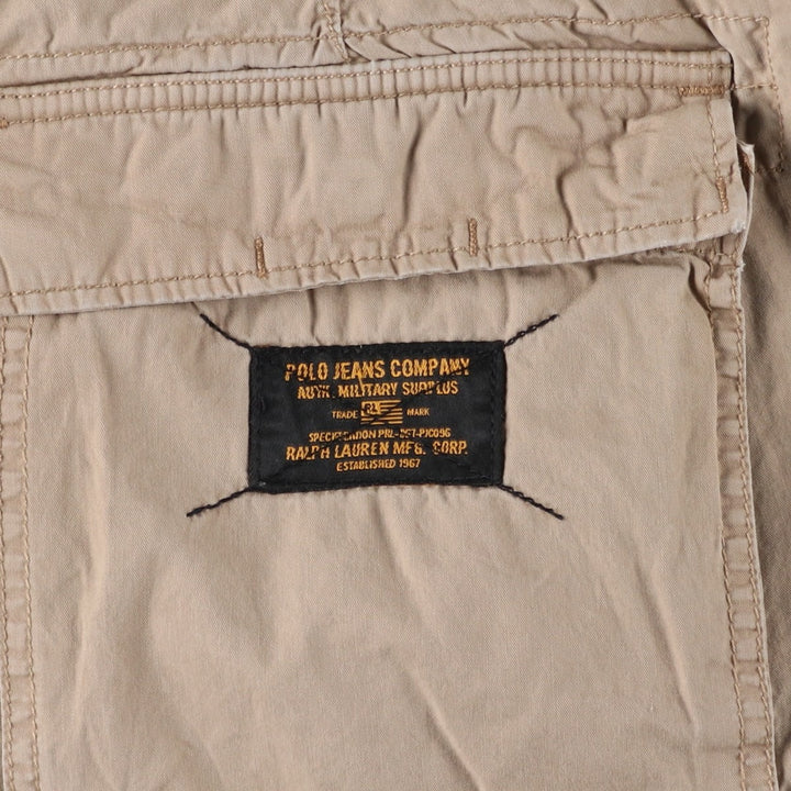 2000'S Ralph Lauren POLO JEANS COMPANY cargo shorts, men's size W36 (approx.) cotton Beige type Vintage Second Hand