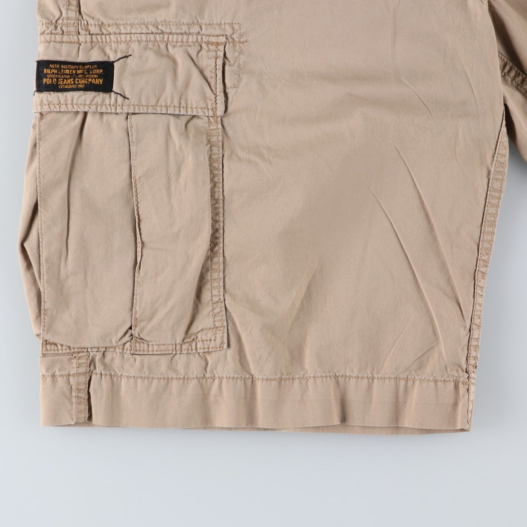 2000'S Ralph Lauren POLO JEANS COMPANY cargo shorts, men's size W36 (approx.) cotton Beige type Vintage Second Hand