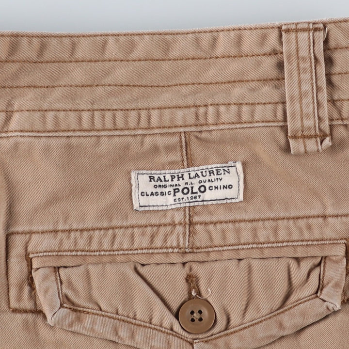 Ralph Lauren POLO RALPH LAUREN cargo shorts, half pants, men's size w33 cotton Beige type Vintage Second Hand