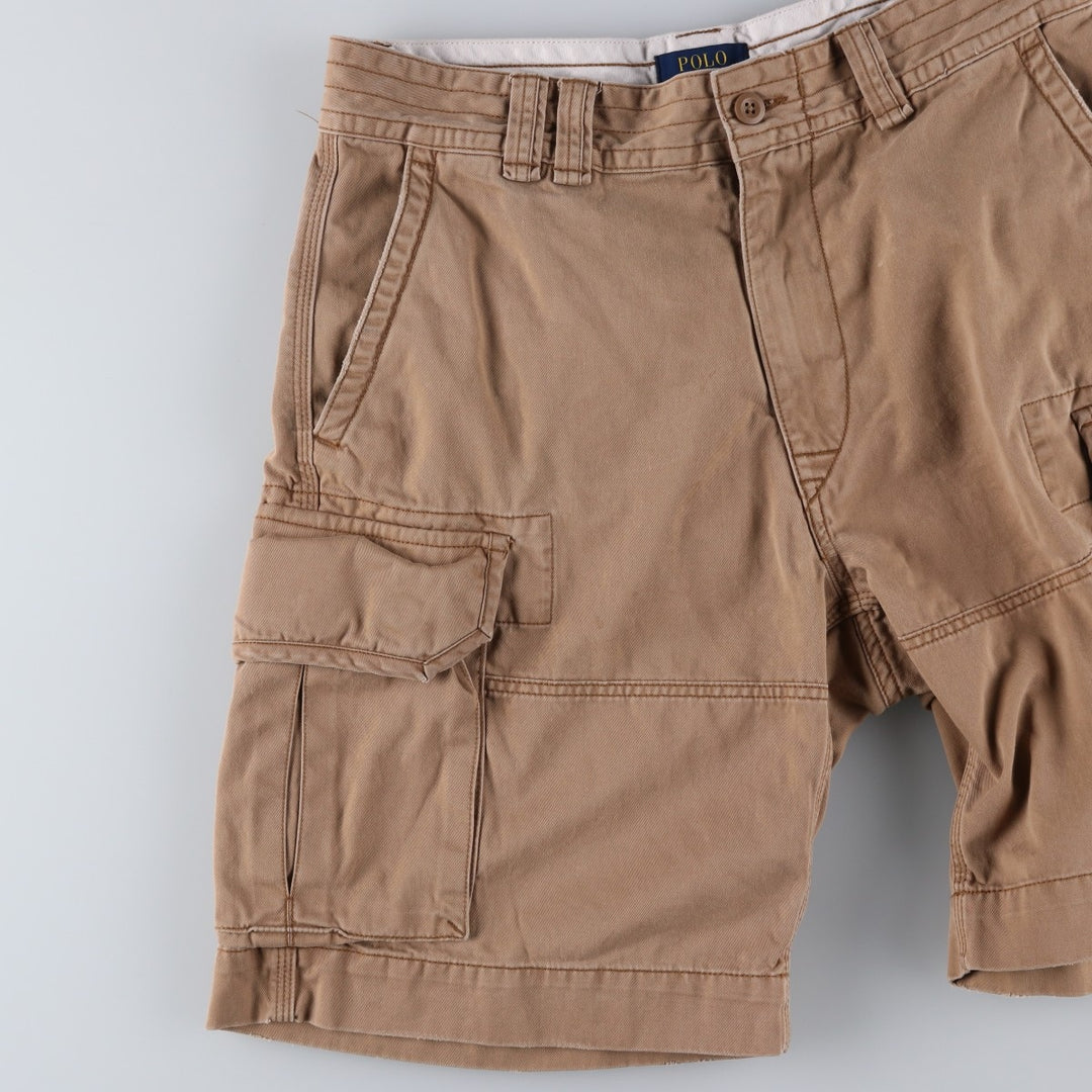 Ralph Lauren POLO RALPH LAUREN cargo shorts, half pants, men's size w33 cotton Beige type Vintage Second Hand