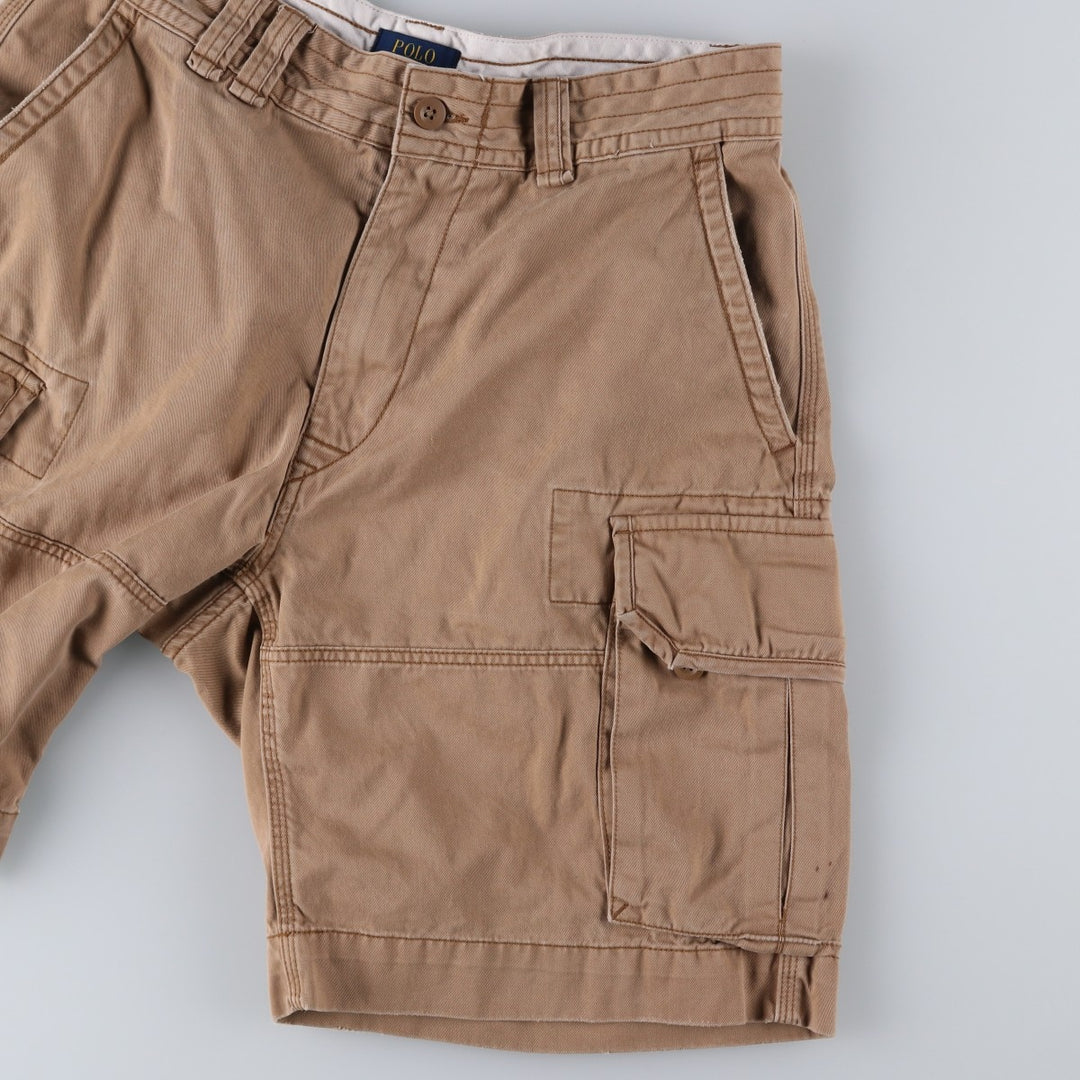 Ralph Lauren POLO RALPH LAUREN cargo shorts, half pants, men's size w33 cotton Beige type Vintage Second Hand