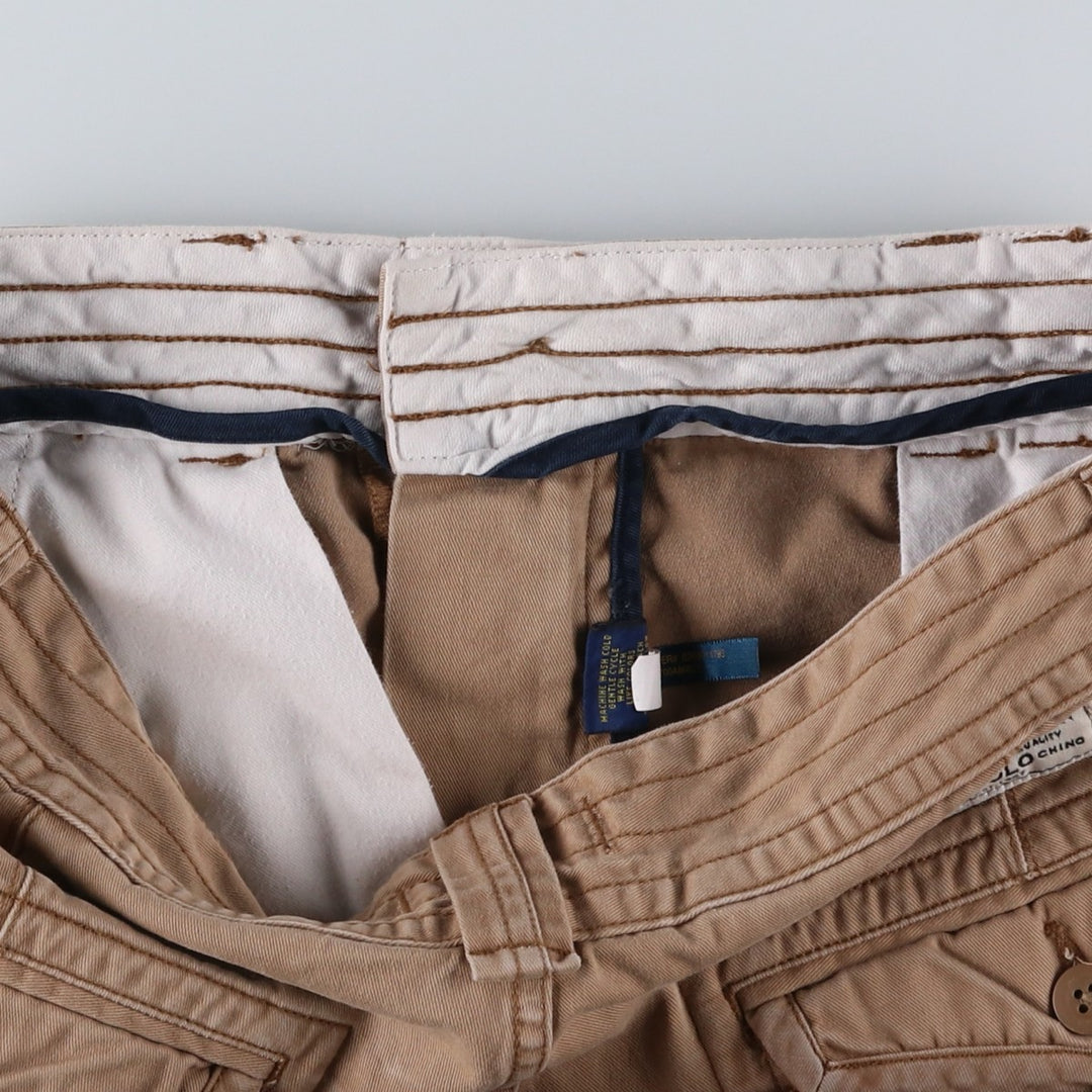 Ralph Lauren POLO RALPH LAUREN cargo shorts, half pants, men's size w33 cotton Beige type Vintage Second Hand