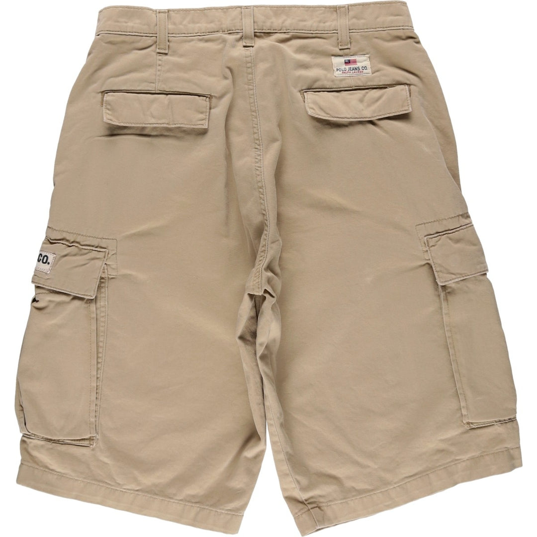 Ralph Lauren POLO JEANS COMPANY cargo shorts, men's size W32 (approx.) cotton Beige type Vintage Second Hand