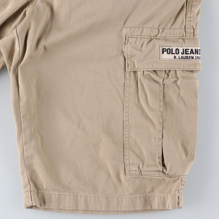 Ralph Lauren POLO JEANS COMPANY cargo shorts, men's size W32 (approx.) cotton Beige type Vintage Second Hand