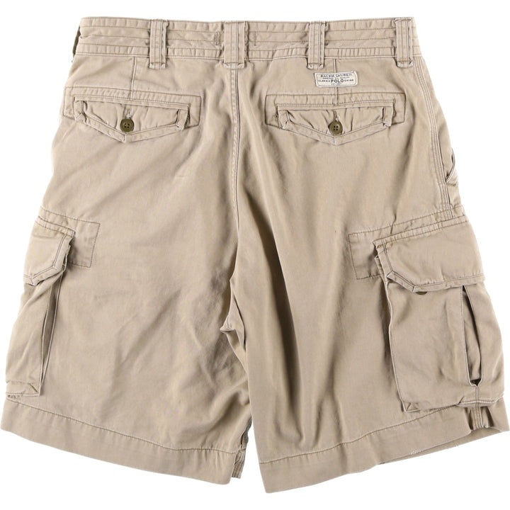 Ralph Lauren POLO RALPH LAUREN cargo shorts, half pants, men's size w35 cotton Beige type Vintage Second Hand