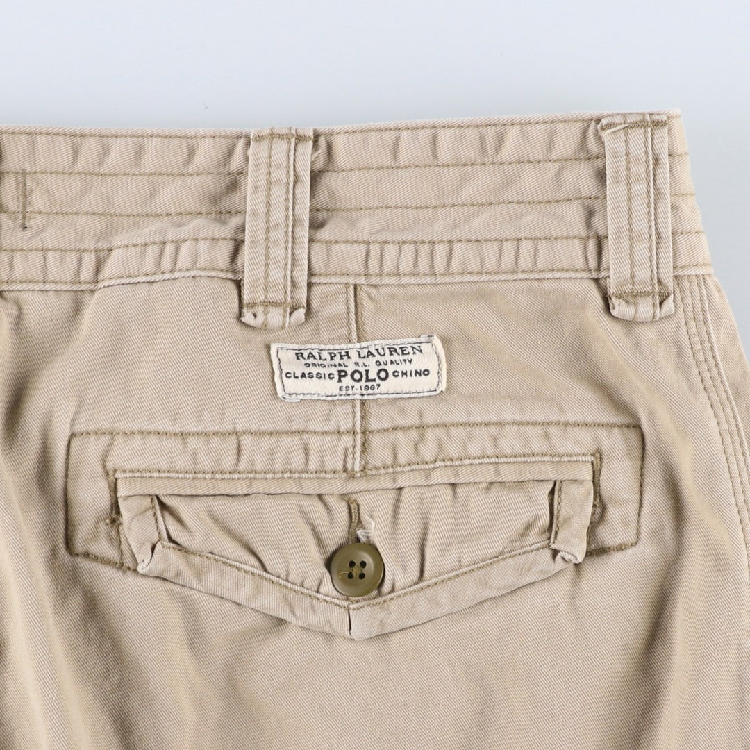 Ralph Lauren POLO RALPH LAUREN cargo shorts, half pants, men's size w35 cotton Beige type Vintage Second Hand