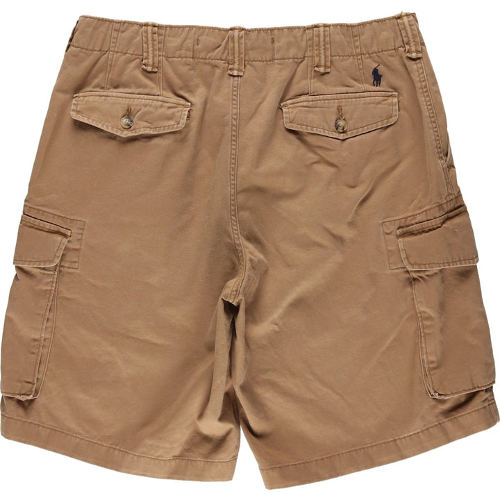 Ralph Lauren POLO RALPH LAUREN RELAXED FIT Cargo Shorts (Men's size W33 equivalent) cotton Camel type Vintage Second Hand