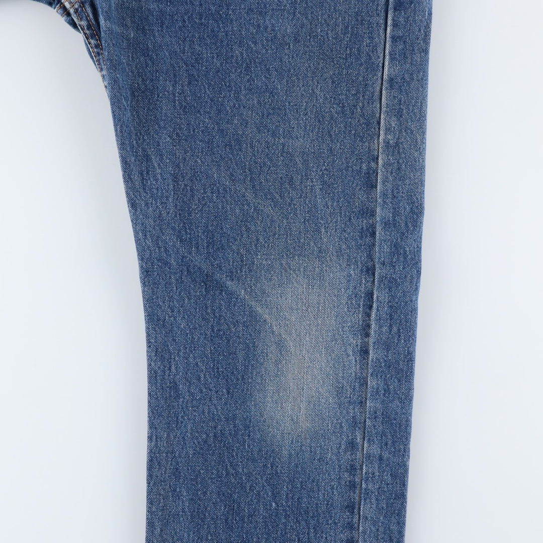 Levi's 505 tapered denim pants for men, size W34 cotton blue type Vintage Second Hand