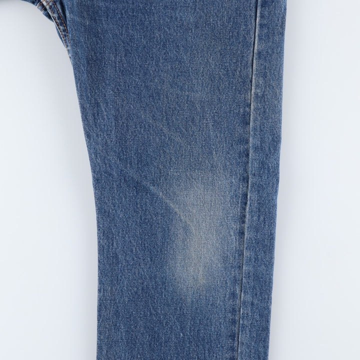 Levi's 505 tapered denim pants for men, size W34 cotton blue type Vintage Second Hand