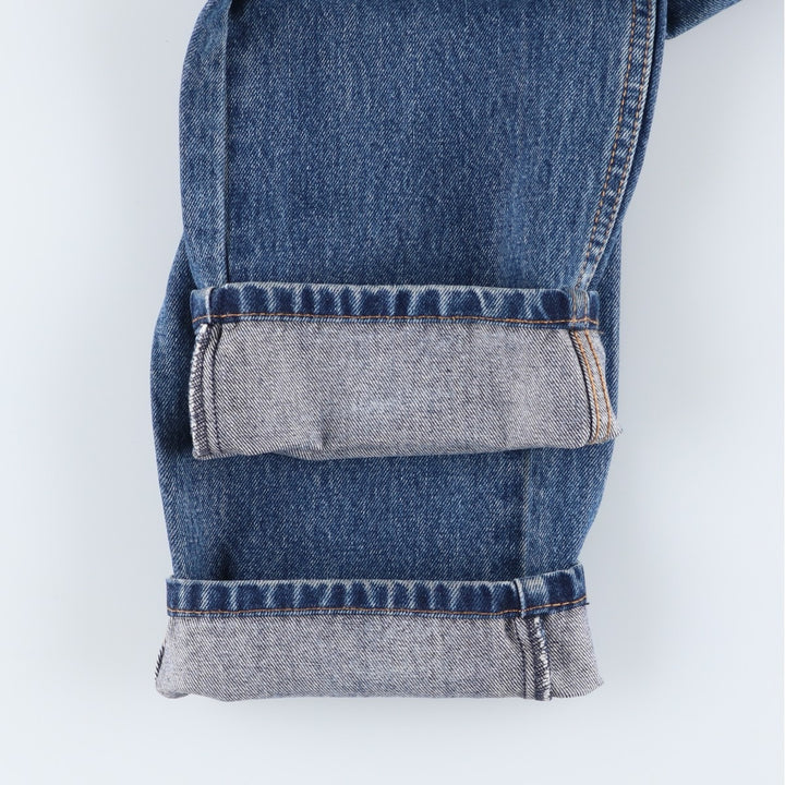 Levi's 505 tapered denim pants for men, size W34 cotton blue type Vintage Second Hand